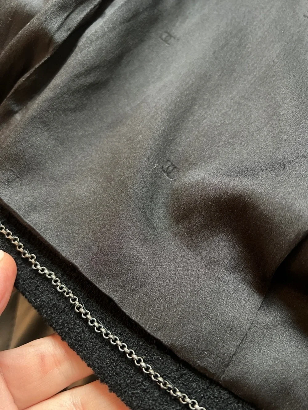 Chanel Sz 36 Wool Bucle Fitted Blazer
